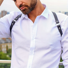 Men's Chain Belt Harness Shoulder Strap