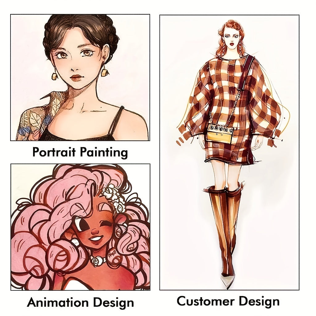 Skin Tones Art Markers Set Of 12 For Face Body Paint Rocks Canvas