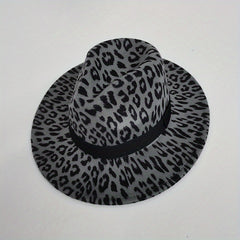 Leopard Print Jazz Hats for Men and Women