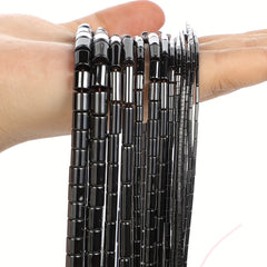Hematite Stone Beads Cylinder Barrel Loose Beads 3 8mm