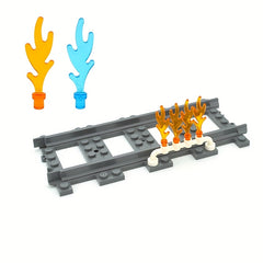 50pcs MOC Building Blocks Set Compatible with 6126 Flame Bricks