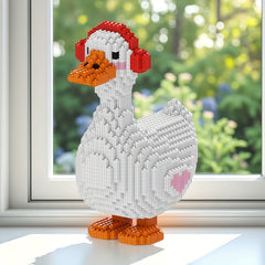 Music Goose Headphone Duck Building Block Set - Animal Series Party Game O