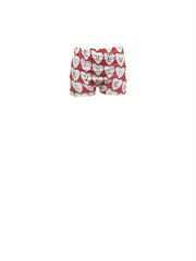Heart & Letter Print Skinny Shorts Casual Shorts For Spring & Summer