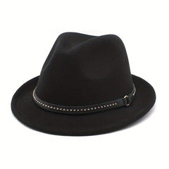 Men's Felt Hat Autumn Winter Jazz Hat British Style Top Hat
