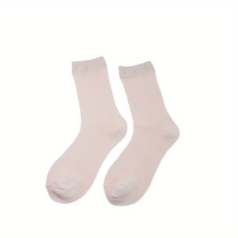 Women's Crew Socks Breathable Mid Tube Stockings