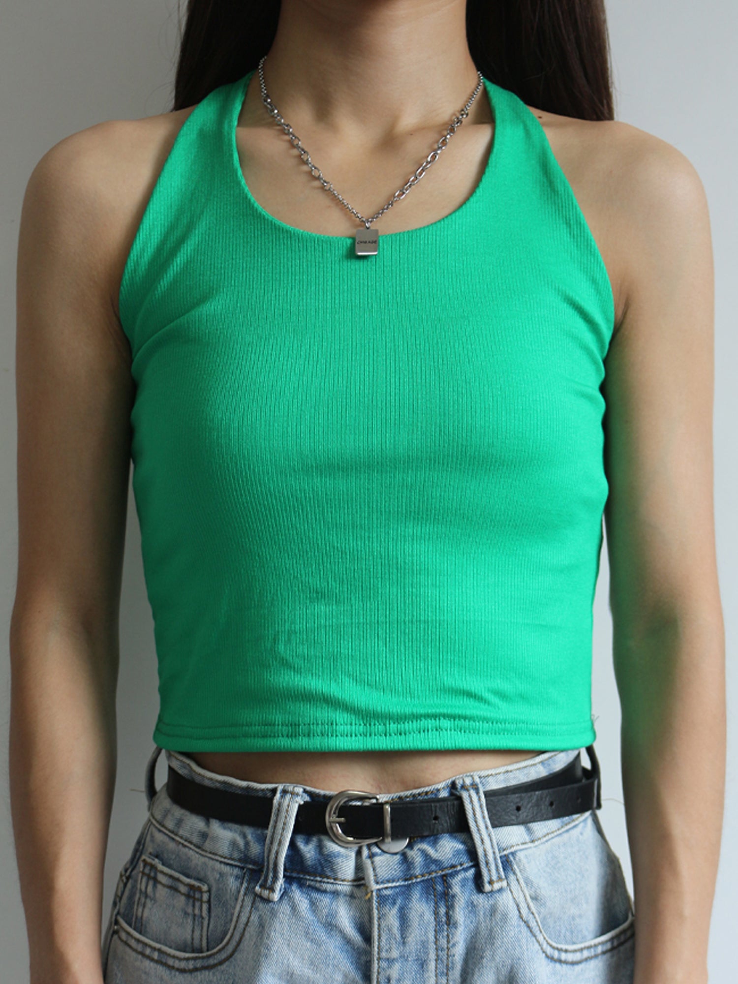 Women's Yoga Tank Top Halter Neck Fitness Running Sports Stretchy Top