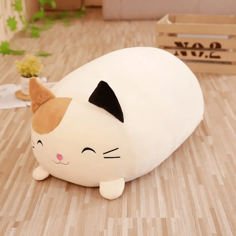 Plush Animal Toy: Cat Pig Dog & Frog Stuffed Animals, Smiling Faces