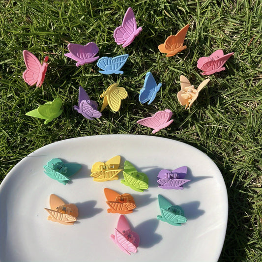 20pcs Matte Candy Hair Claw Clip for Women Girls