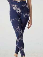 Tie Dye Yoga Leggings High Waist Stretchy Fitness Workout Gym Sports Pants