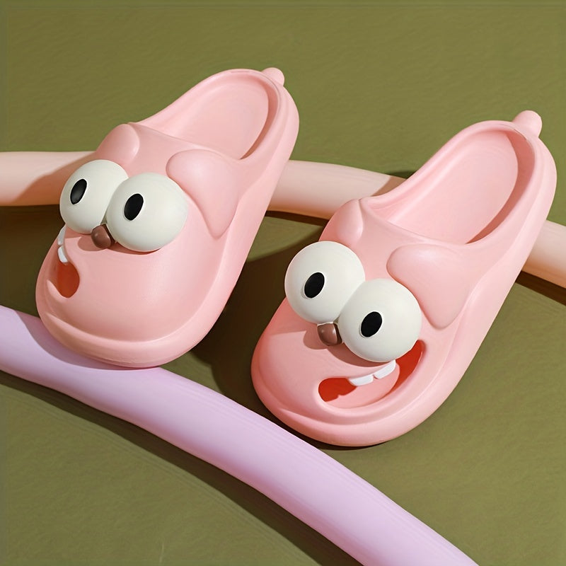 Women's Cartoon Slides Lightweight Closed Toe Slip On Shoes