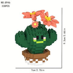 Gift Cactus Block Decorative Ornament, Christmas & Halloween