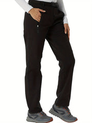 Water-Resistant Ski Pants Fleece-Lined Outdoor Sports Activewear Women's