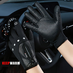 Winter Cycling Gloves Touch Screen Velvet Warm Waterproof Windproof Gloves