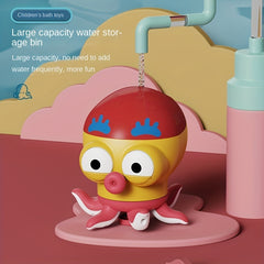 Kids Octopus Fountain Sprinkler Bath Toy