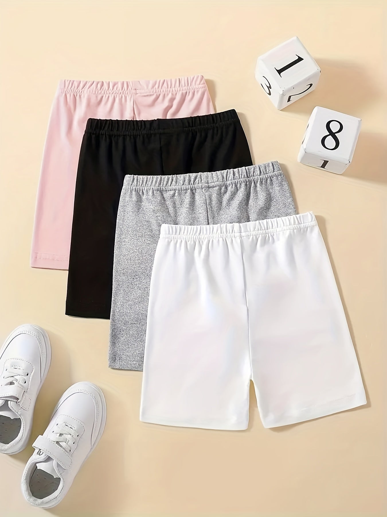 Girls' Thin Casual Elastic Waist Safety Shorts Leggings Undershorts