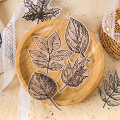 20PCS Plant Flower Mushroom Vintage Stickers Scrapbooking DIY Material Paper
