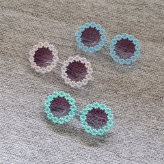 Girls Daisy Flower Sunglasses Round Kids Accessories