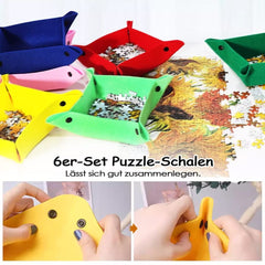 Jigsaw Puzzle Board 32x22 with 6 Sorting Trays & Cover
