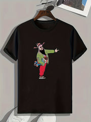 Ancient People Graphic Print Men's T-shirt for Summer