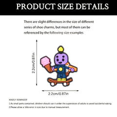 30pcs Cartoon Shoe Charms for Clogs Jigs Sandals PVC Decorations
