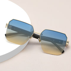 Metal Frame UV400 Protection Square Sunglasses