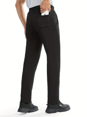 Men's Warm Plush Sweatpants for Autumn Winter