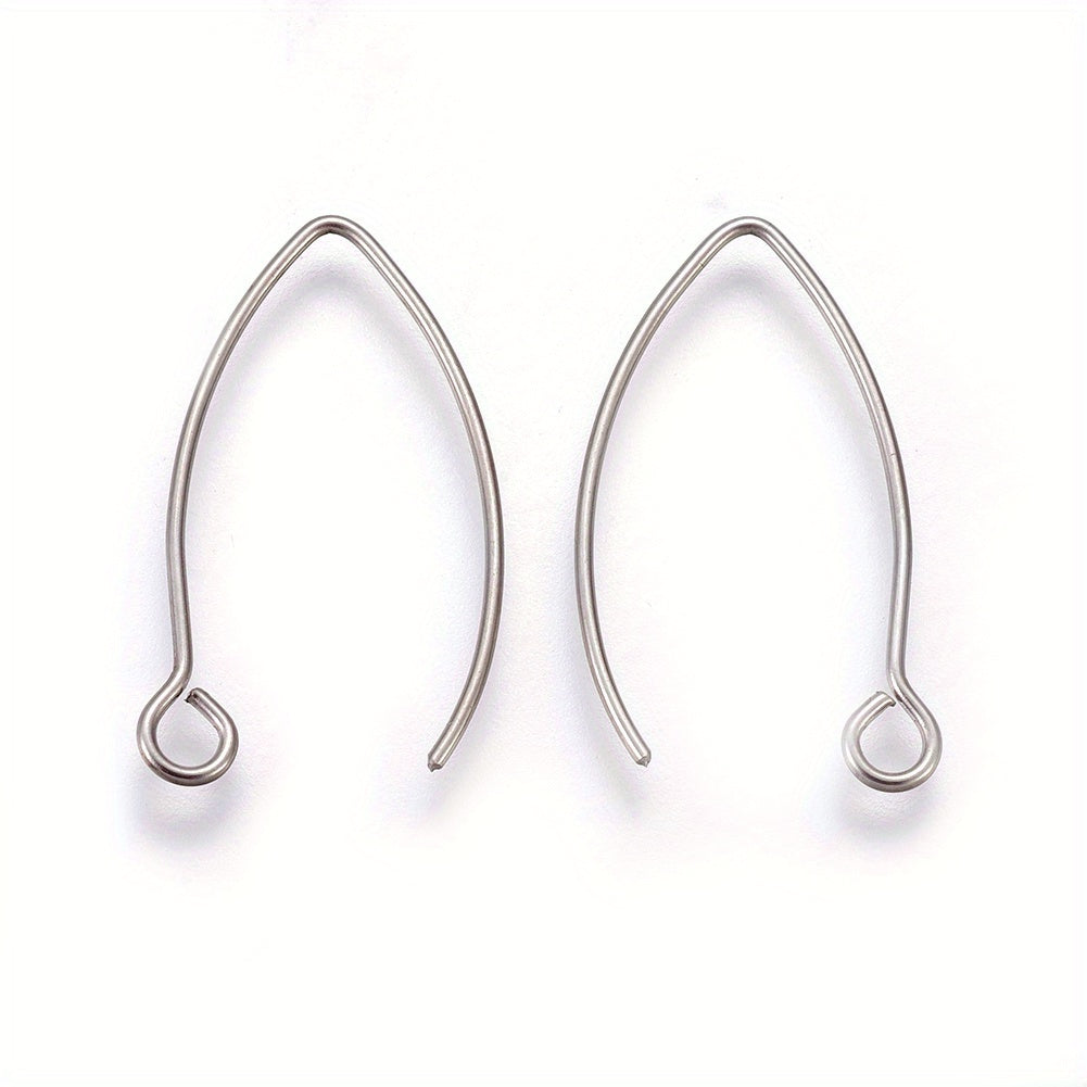 10 Pcs Stainless Steel Earring Hooks for Earrings Making