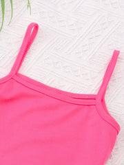 3pcs Kid Girls Clothes 'Baby' Letter Cover Up Tee Cami Crop Top Pants Set