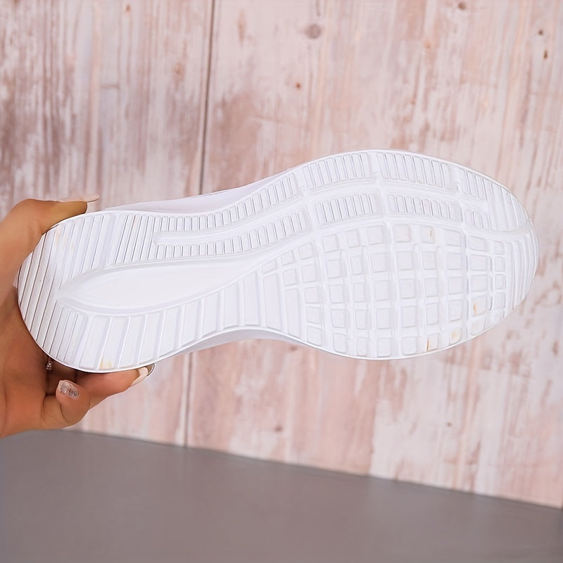 Women's Breathable Mesh Sneakers Casual Lightweight Slip On Walking Shoes