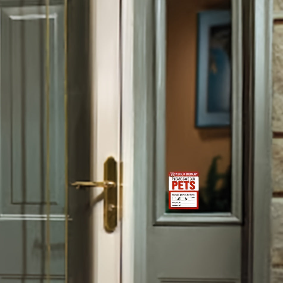 Pet Rescue Stickers - Emergency Pet Window Decals