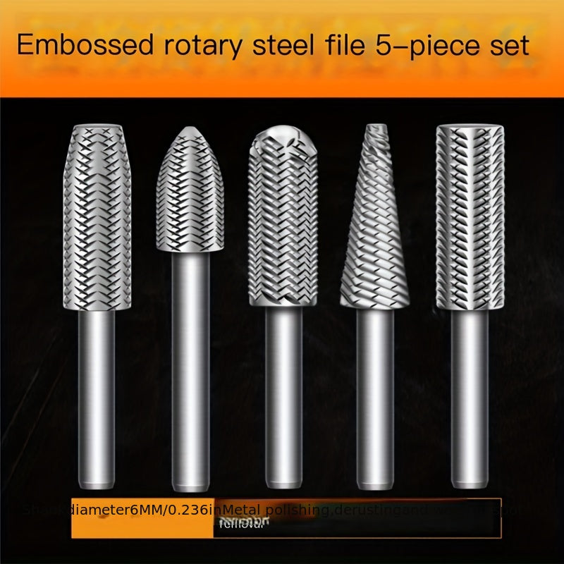 5pcs Rotating Grinding Head for Precision Grinding Tasks