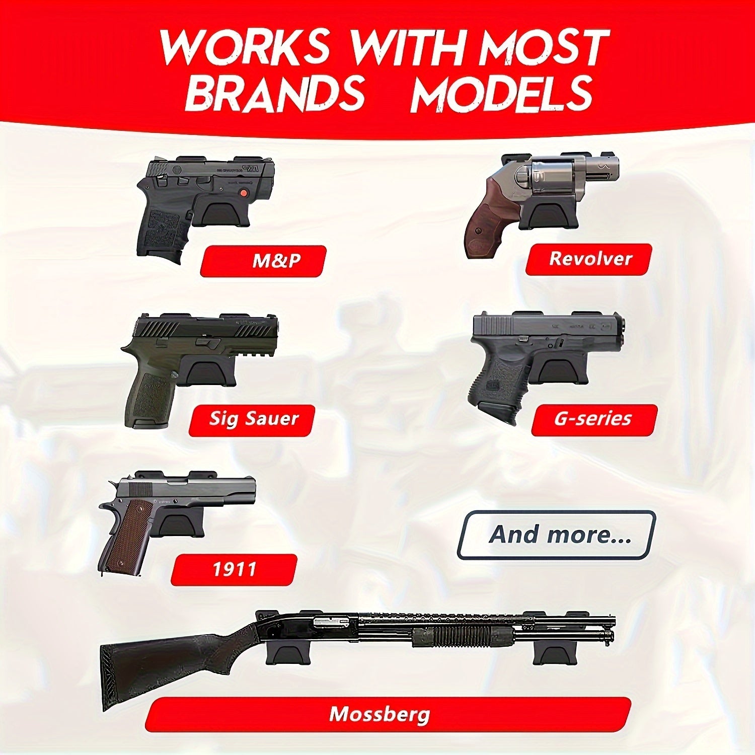 Concealed Magnet Mount with Safety Trigger Guard Protection
