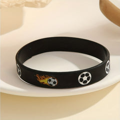 1pc Sport Silicone Bracelet Waterproof Wear Resistance Wristband