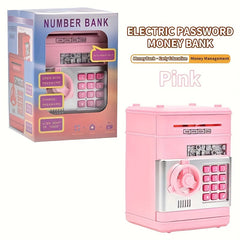 Kids ATM Piggy Bank Money Saving Toy w/ Password Lock
