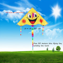 Animal Head Kite Cartoon Happy Face Kite Outdoor Activities