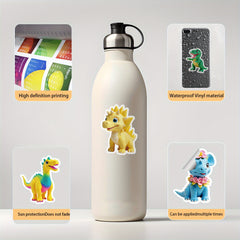 50pcs Jurassic Dinosaur Stickers for DIY Decoration Books Laptops Mobile Phones
