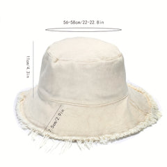 Fr brim Bucket Hat Unisex Cas Basin Hat Light Sun Fisherman Cap