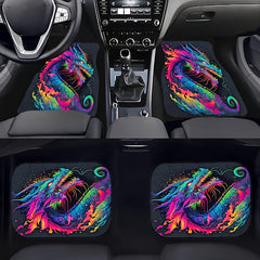 4pcs Car Floor Mats Non-slip Water Absorbent Stain Resistant Front Rear Seat
