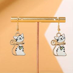 Funny Cat Animal Earrings Halloween Party Accessories