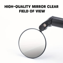 Bicycle Mirror Foldable HD Convex Mirror 360 Degree Rotatable Reflector