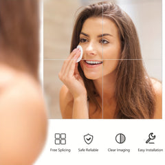 Acrylic Mirror Stickers Non Glass Self adhesive Removable Mirror Wall Decals