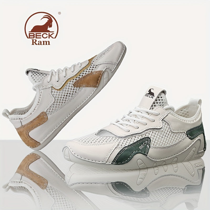 Men's Breathable Lace Up Mesh Sneakers Casual Outdoor Walking Shoes