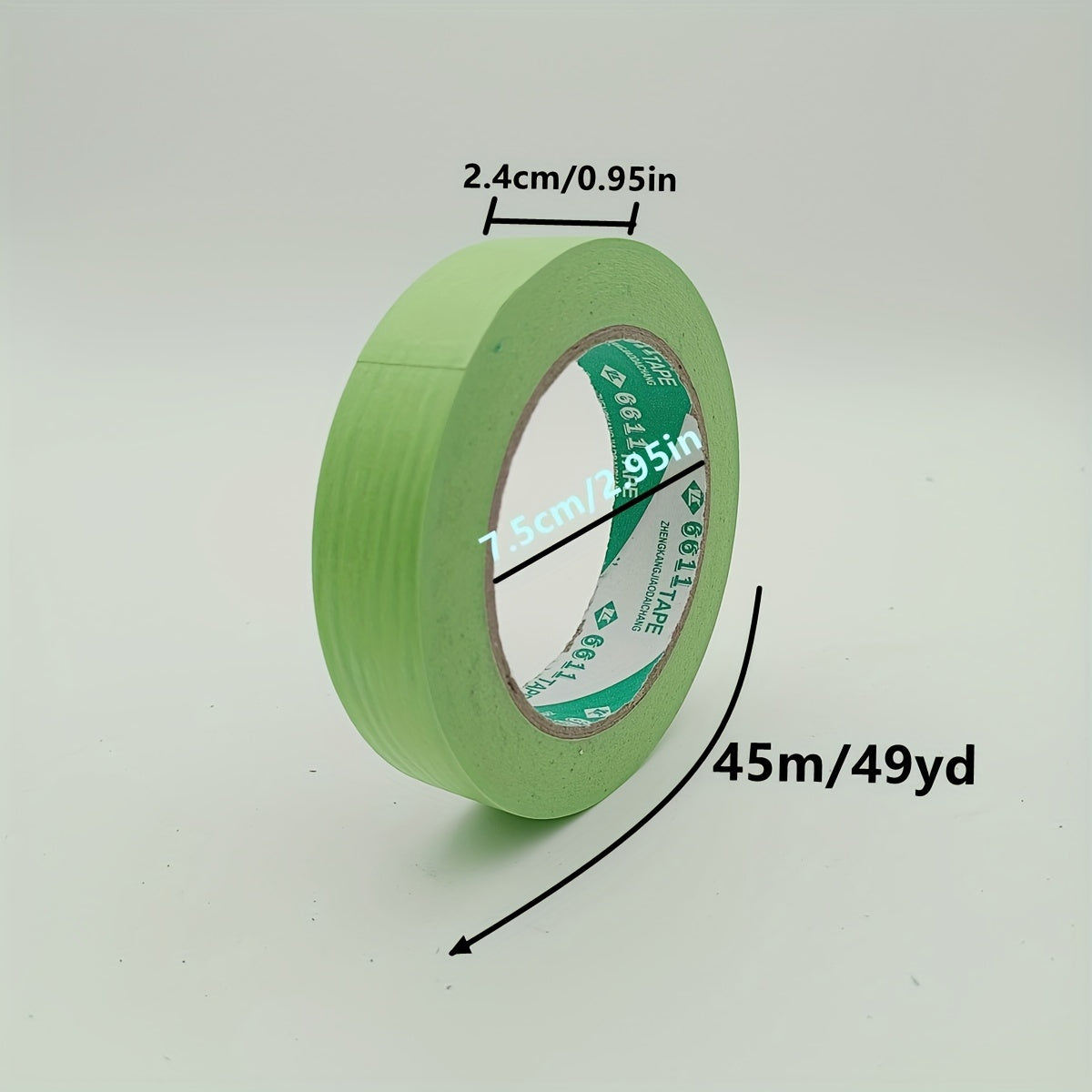 5pcs Bulk Paint Washi Tape Low Adhesive 2.0 95in 45m Green Paint Tape