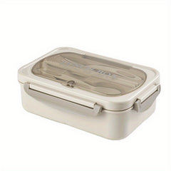 Leakproof Bento Box 1000 ML Square Lunch Box with Tableware