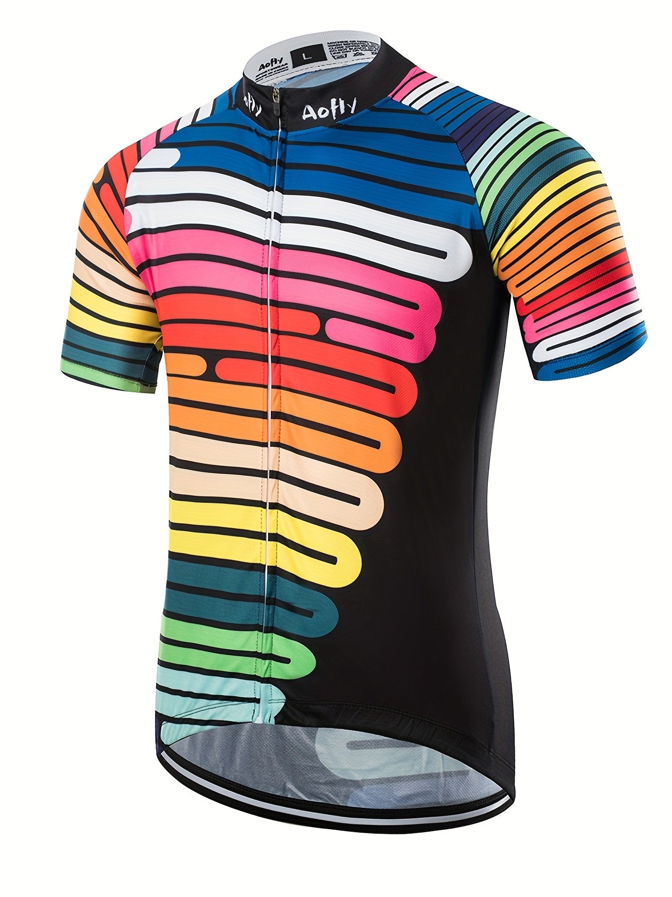Men's Quick Dry Cycling Jersey with Rear Pocket - Moisture Wicking Shirt