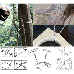 Mini Pocket Saw Stainless Steel Wire Saw for Outdoor Camping Survival