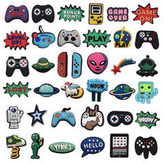 37pcs Game Theme Decorative Charms For Clogs Sandals Shoes