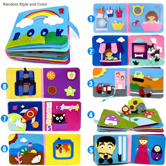 Montessori Busy Board 3D Sensory Story Cloth Book