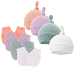 Newborn Baby Hat & Glove Set for Girls & Boys