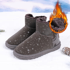 Women's Waterproof Faux Fur Snow Boots